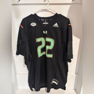 University of Miami Hurricanes Football Jersey 2022 Edition Size 2XL